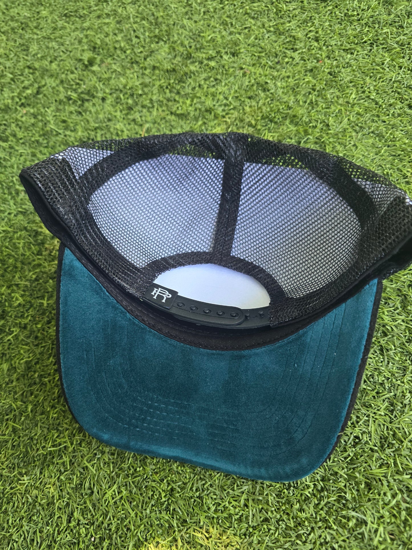 Running Plays Teal Suede hat